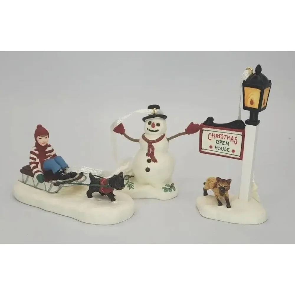 2001 Hallmark Victorian Christmas Memories Thomas Kinkade‎ 3 Ornaments Box U236